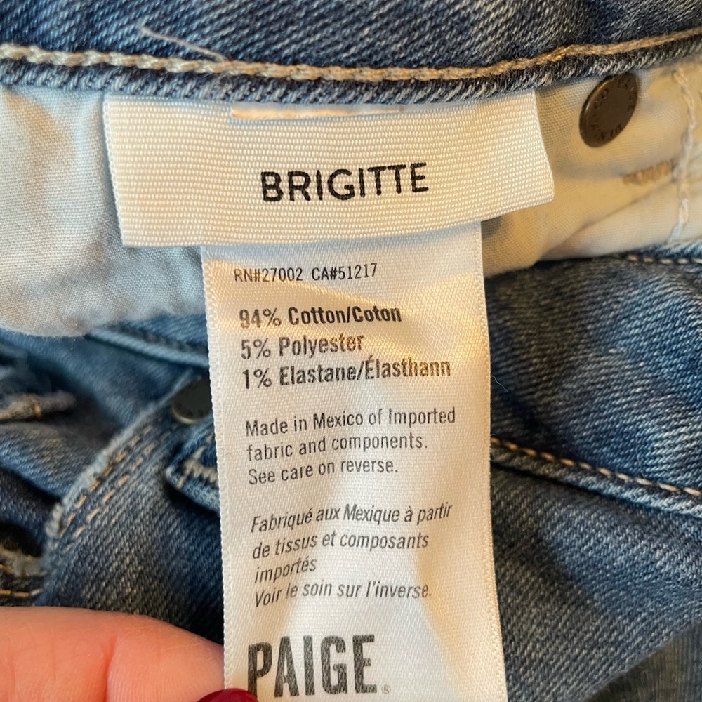 PAIGE Women's Light Blue Ankle Jeans - Picture 5 of 5